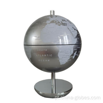 Globo moderno de mesa pintável em suporte de metal